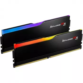 DIMM 32 GB DDR5-6000, Arbeitsspeicher schwarz, F5-6000J2836G16GX2-RM5RK, Ripjaws M5 RGB, INTEL XMP