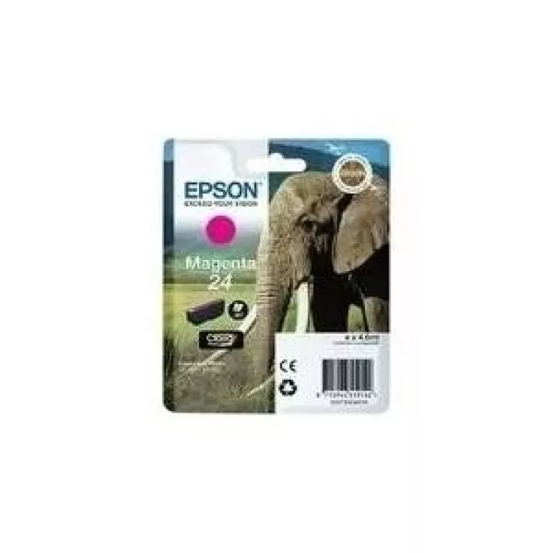 Epson Elephant Singlepack Magenta 24 Claria Photo HD Rašalas, Purpurinis, Pigmentinis rašalas, 1 vnt.