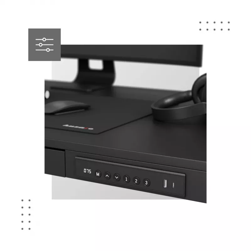 Elektrinis stalas MA-Leader 8.2 Juoda
