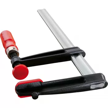 F formos spaustuvas Bessey TPN20B6BE — 20 cm anga, aliuminio korpusas, juodos ir raudonos dalys