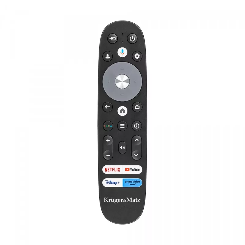 LED televizorius kruger & matz KM0250UHD-SA 50 colių UHD 4K Google TV DVB-T2/T/C H.265 HEVC energijos klasė F