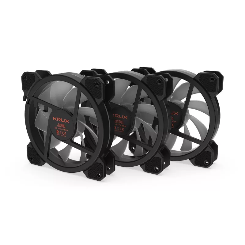 KRUX Lunar 120 ARGB 3-Pack korpuso ventiliatoriai