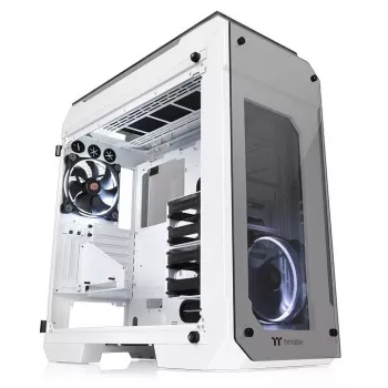 Case View 71 Riing Grūdintas Stiklas E-ATX Pilnas Bokštas - Sniego Versija