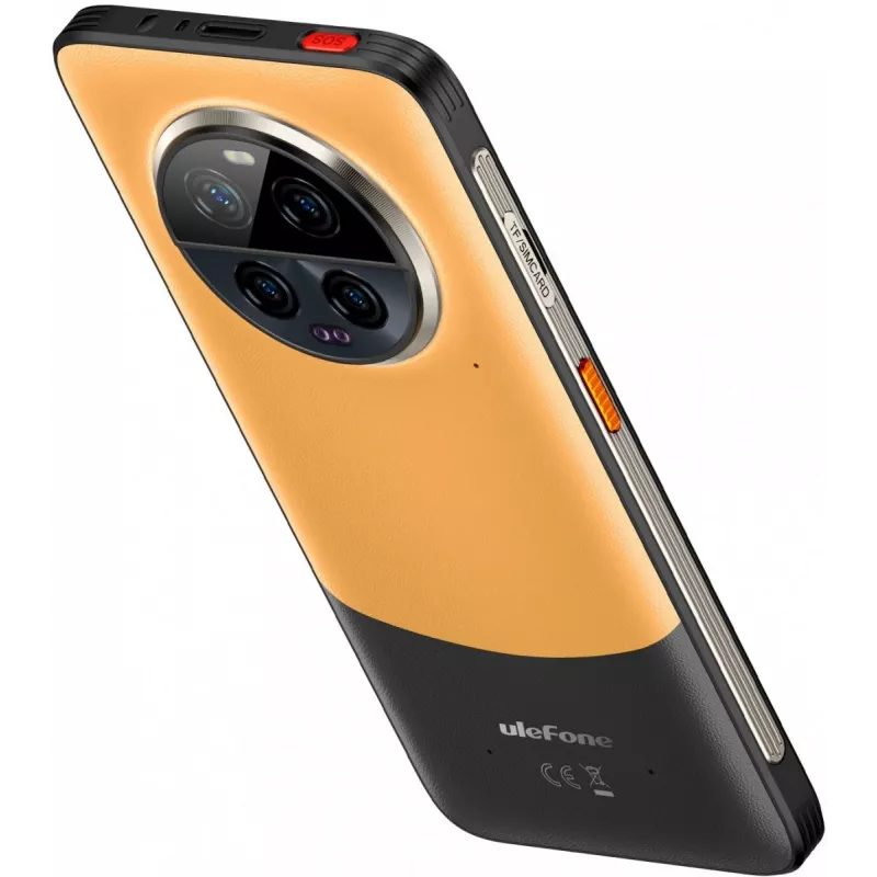 Pramoninis išmanusis telefonas UleFone Armor 23 Ultra 5G — 12GB RAM, 512GB atminties, oranžinis