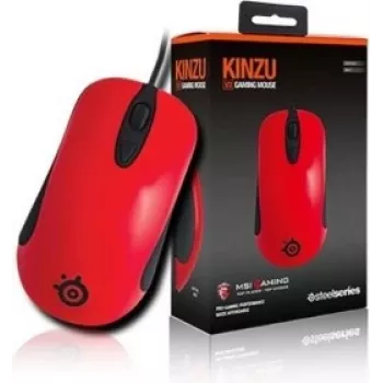 SteelSeries Kinzu V3 optinė žaidimų pelė - raudona - USB