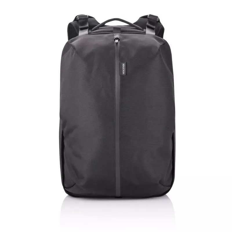 Kuprinė XDDESIGN FLEX GYM BAG — 24 L, tinka 15,6 col. / 39,6 cm planšetei / nešiojamam kompiuteriui, paminkštintos reguliuojamos petnešos, juoda