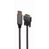 Vaizdo kabelio adapteris Gembird CC-DPM-DVIM-4K-6 — DisplayPort į DVI, 1,8 m, 4K, juodas