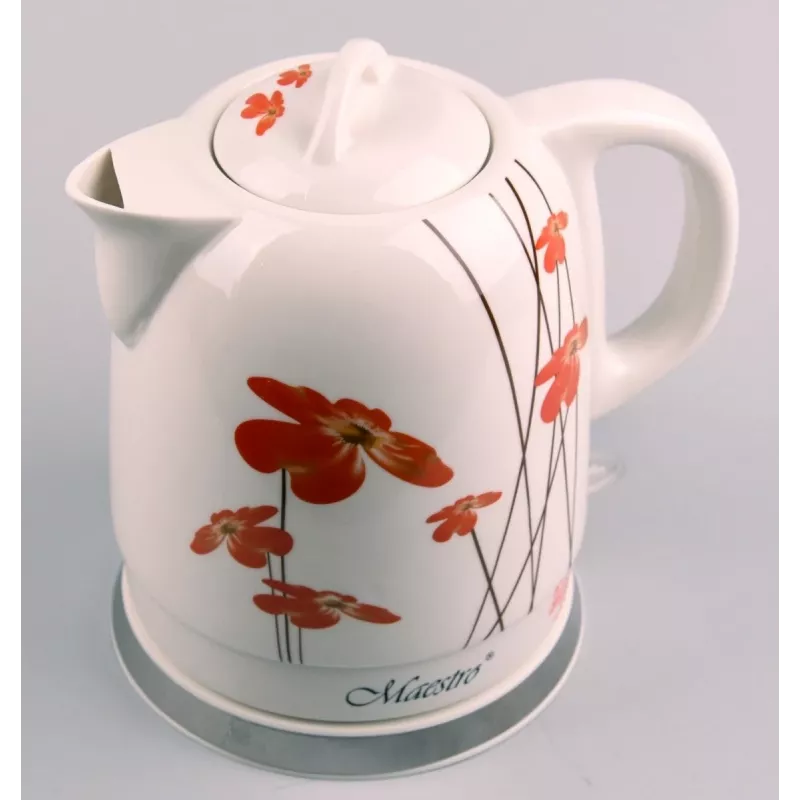 Feel-Maestro MR-066-RED FLOWERS elektrinis virdulys 1,5 l 1200 W raudonas, baltas