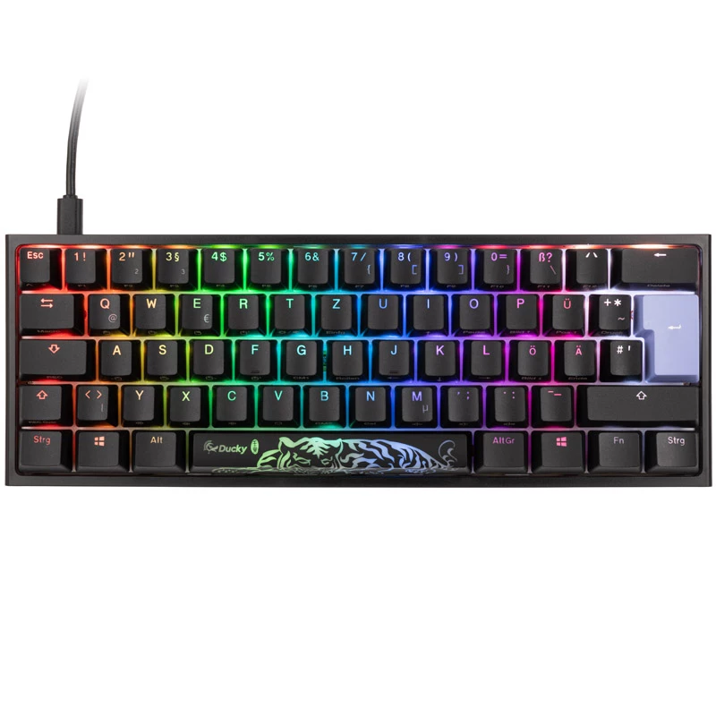 Ducky One 2 Pro Mini klaviatūra, skirta žaidimams, USB, juoda