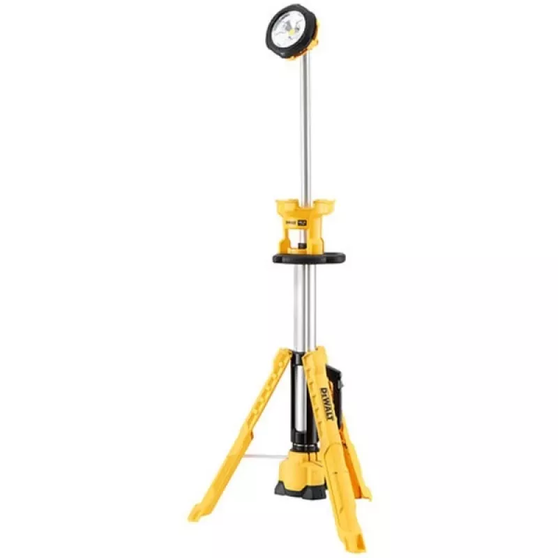 Laisvai pastatomas darbo žibintas DeWalt DCL079-XJ LED 3000 lm, nešiojamas, juodas/geltonas, maitinamas baterijomis, 11 val. veikimo trukmė