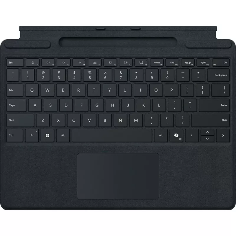 Microsoft Surface Pro klaviatūra QWERTZ German with Pen Storage Juoda