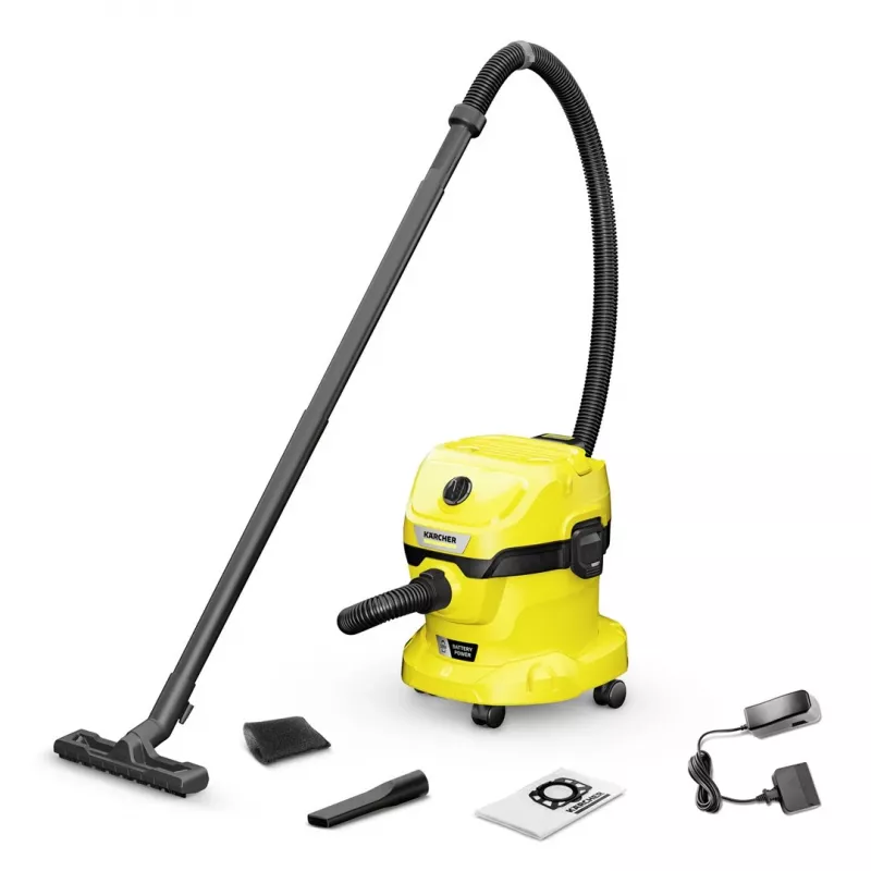 Kärcher WD 2-18 12 L būgninis siurblys sausam ir šlapiam valymui 225 W dulkių maišas