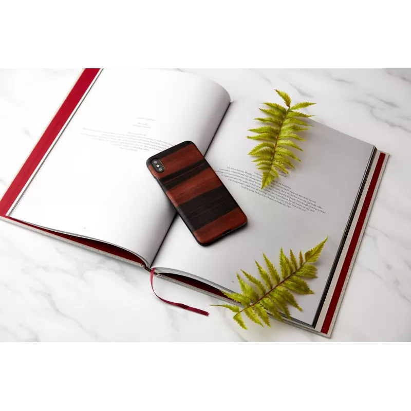 man and wood išmaniojo telefono dėklas, skirtas „iPhone XS Max“ – juodmedžio juodumo spalvos, apsauginis kietas galinis dangtelis