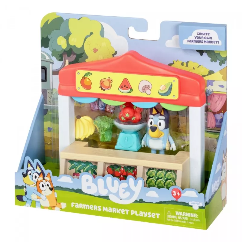 Žaislų figūrėlių rinkinys TMTOYS Mini Bluey Grocery store BLU17555 – mini personažų rinkinys