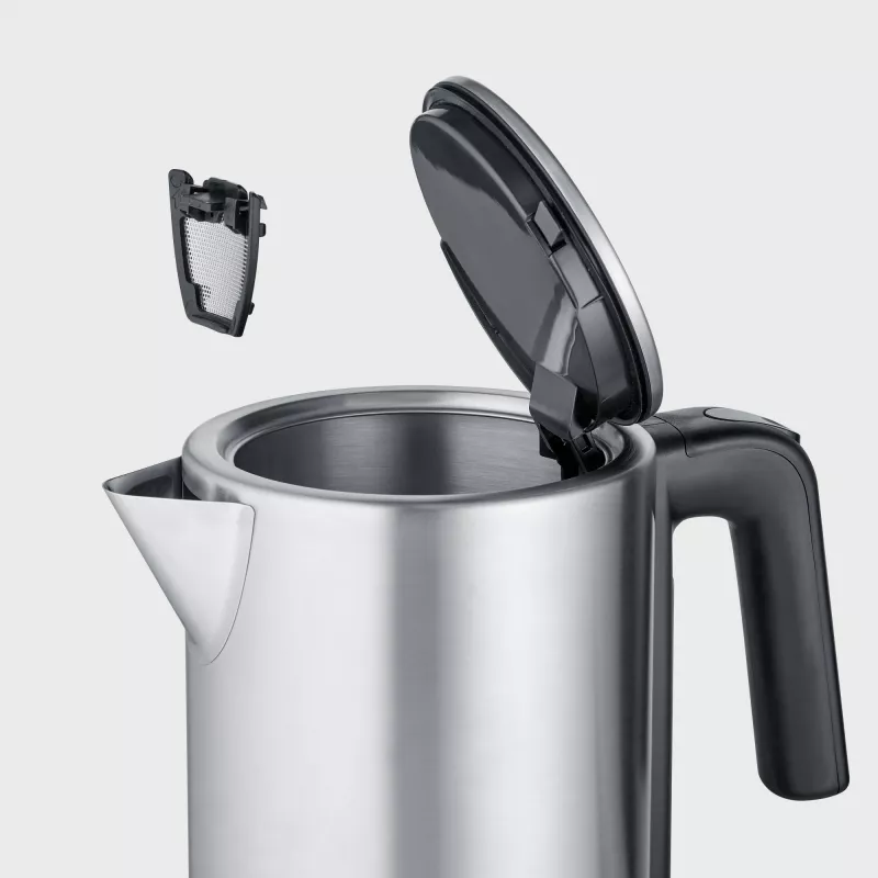 Elektrinis virdulys SEVERIN WK 3449 — 1,7 L, 2400 W, nerūdijantis plienas/plastikas, juodas-sidabrinis