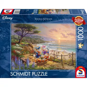 Thomas Kinkade Studios: Disney - Donald and Daisy A Duck Day Afternoon, dėlionė 1000 dalių