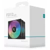 Ventiliatorius DeepCool FD12 ARGB-3 viename 12 cm juodas baltas 3 vnt. maksimalus oro slėgis 2,56 mmH2O