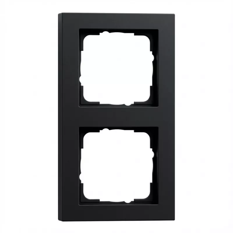 Rėmelis 2 moduliams Gira E2 juodas – modelis 21209