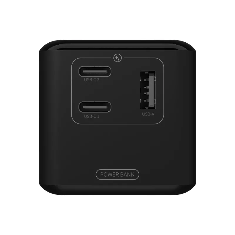 Power bank BLOW AIR99.9 27000mAh PD 140W LCD — 2× USB‑C, 1× USB‑A, 27000 mAh, 140 W bendra galia