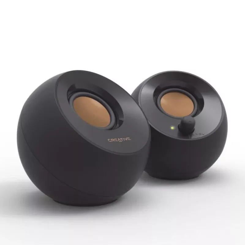 Creative Pebble 2.0 Staliniai stereogarsiakalbiai, juodi