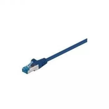 Wentronic Goobay CAT 6a komutacinis kabelis, S/FTP (PiMF), mėlynas, 30 m – LSZH be halogenų, varis (94911)