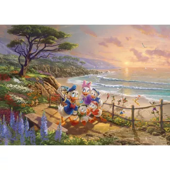 Thomas Kinkade Studios: Disney - Donald and Daisy A Duck Day Afternoon, dėlionė 1000 dalių