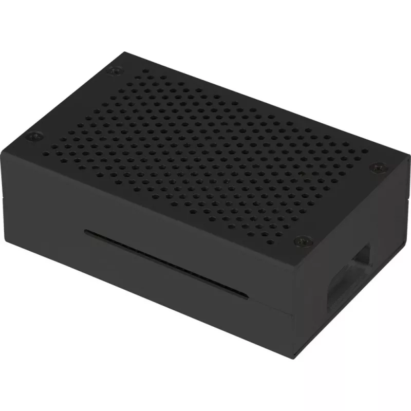 Aliumininis korpusas Raspberry Pi 4 B, JYT RB-AlucaseP4+01B, juodos spalvos
