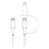 USB laidas Belkin BoostCharge Pro 1,5 m USB C USB C/Lightning baltas