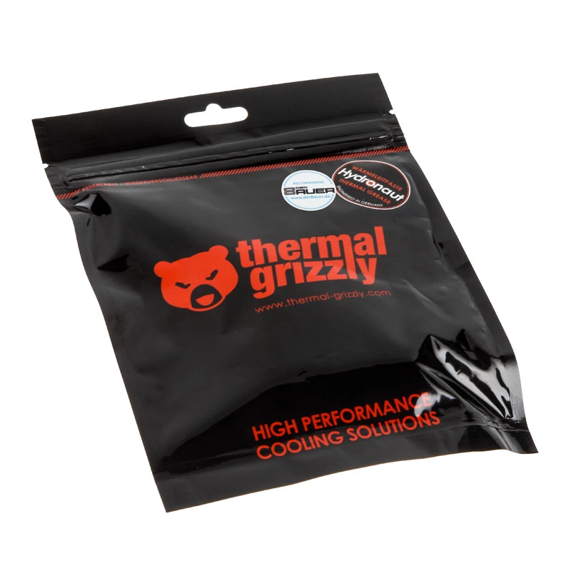 Thermal Grizzly termopasta Hydronaut 3ml/7,8g – aukštos kokybės termopasta su 11,8 W/mK šilumos laidumu ir 0,0076 K/W varža, skirta CPU/GPU aušinimui.