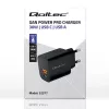 Maitinimo adapteris QOLTEC 52377 GaN 30 W išvestis 5–20 V nešiojamiems įrenginiams