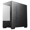 PC Midi Tower DeepCool CG380 3F — juoda, 235×437×451 mm, palaiko 2×120 mm šoninius + 1×120 mm galinį ventiliatorius, apatinis maitinimo blokas, 2,5 colio/3,5 colio HDD