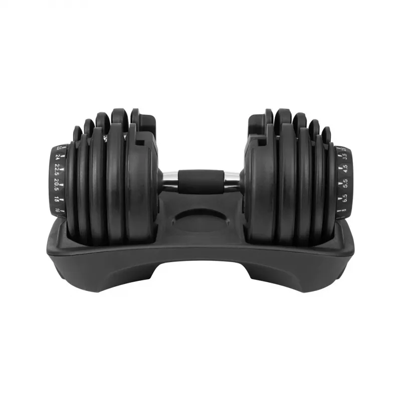 Reguliuojamas ketaus svarmenėlis Rebel RBA-2303 — iki 24 kg, juodas, vientisas