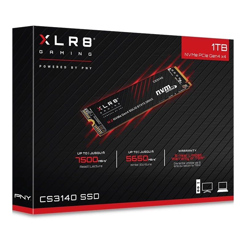 PNY XLR8 CS3140 1 TB M.2 PCI Express 4.0 NVMe 3D NAND