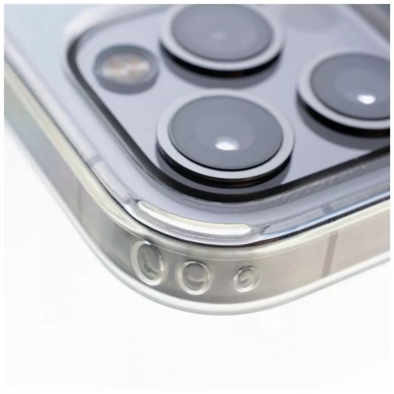 MagSafe dėklas FIXED MagPure, skirtas Apple iPhone 17 — skaidrus, su MagSafe suderinamas apsauginis apvalkalas