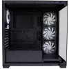 LC-Power Enclosure MidiTower 715B juodas USB3.2/Audio be maitinimo šaltinio SEAMLESS_X (LC-715B-ON)