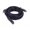 UNITEK Y-278 USB kabelis USB 2.0 10 m 2 x USB A USB A juodas