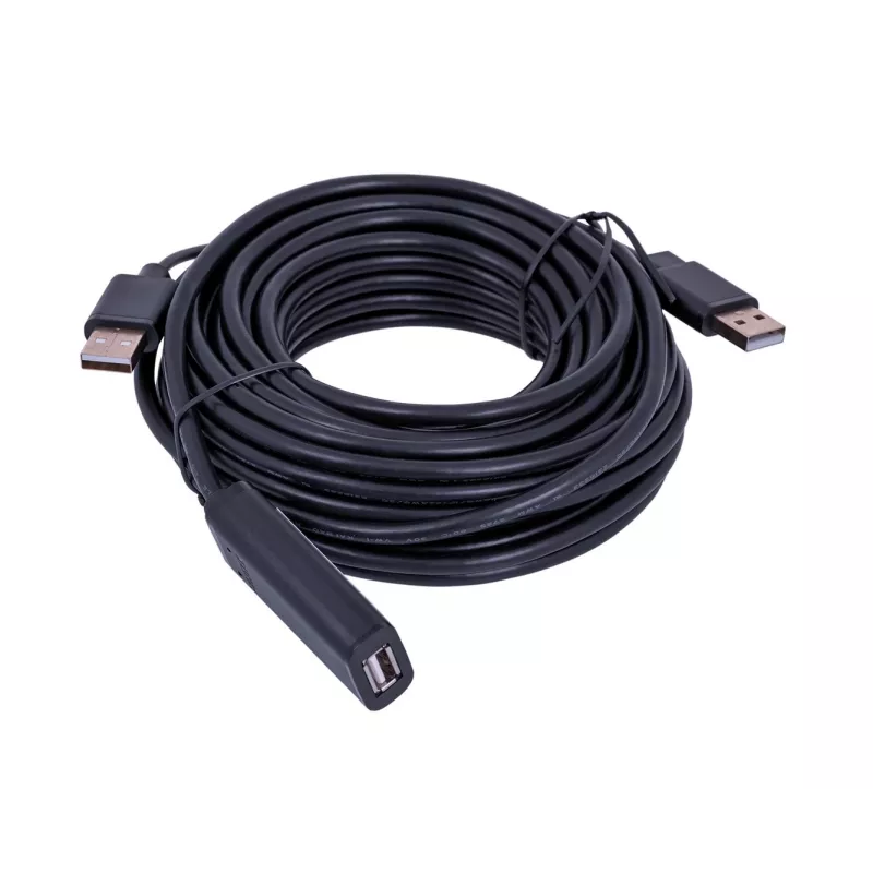 UNITEK Y-278 USB kabelis USB 2.0 10 m 2 x USB A USB A juodas