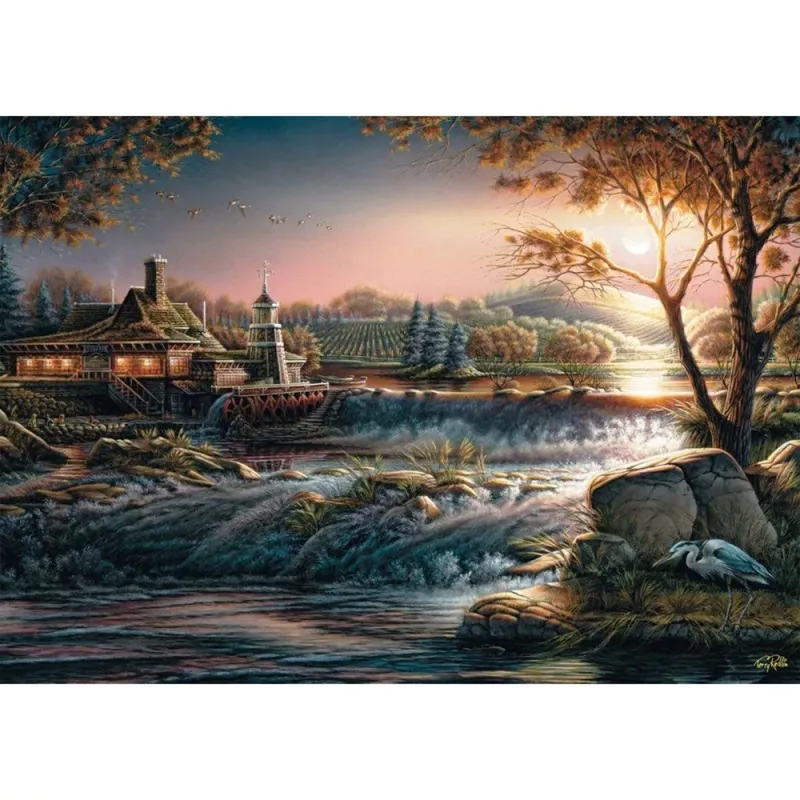 Terry Redlin: Lichter in der Wildnis, dėlionė 1000 dalių