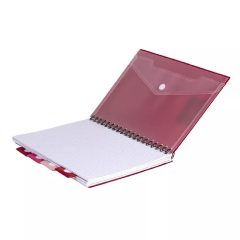 Spiralinis užrašų bloknotas A5 Coolpack raudonas