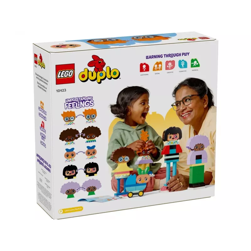 Konstrukcinis žaislas LEGO DUPLO 10423 statomų žmonių rinkinys, 71 detalė, amžius 3+, figūrų aukštis 260 mm