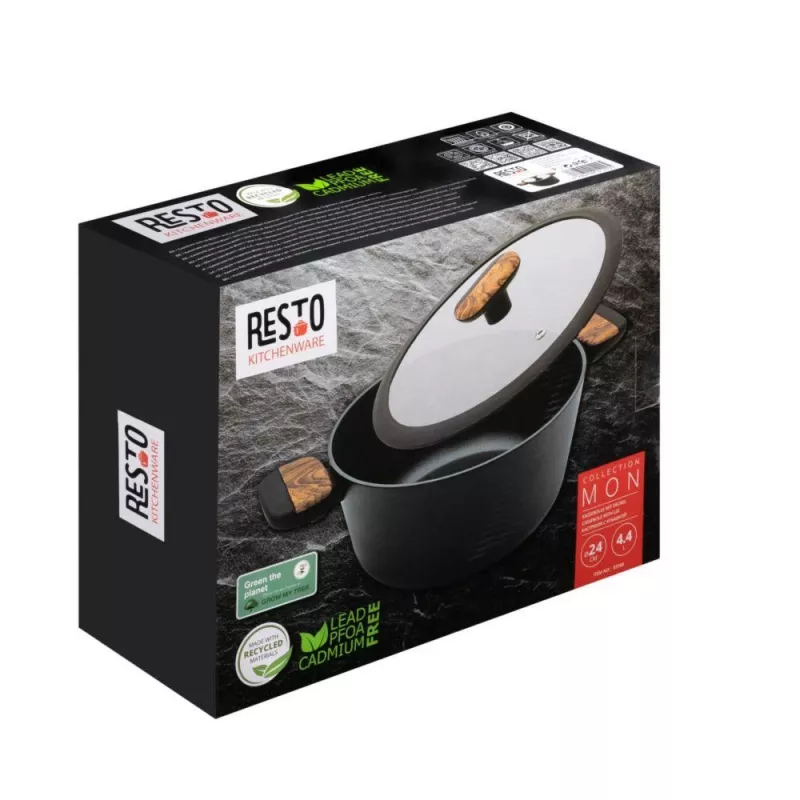 Puodas RESTO 93188 virimui ant viryklės, 24 cm, 4,4 l