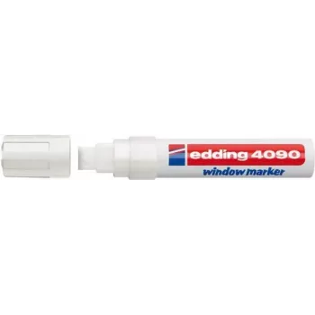 Kreidos žymeklis Edding 4090 kaltiniu antgaliu baltas