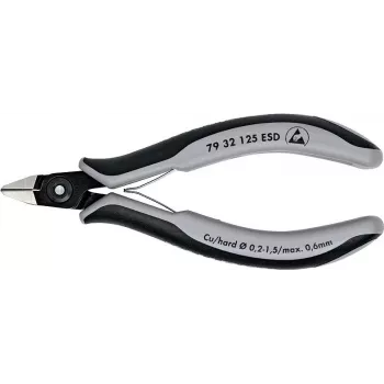 Knipex 125mm preciziniai šoniniai kirptuvai ESD
