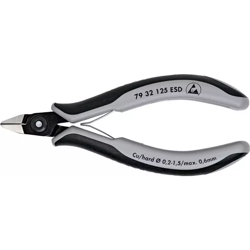 Knipex 125mm preciziniai šoniniai kirptuvai ESD