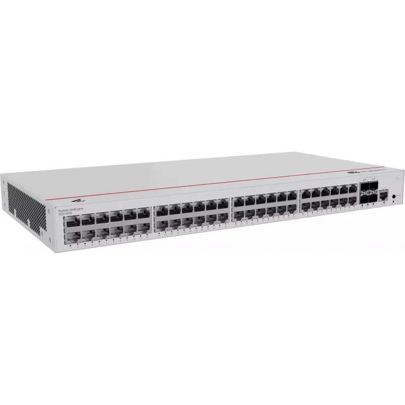 HUAWEI eKit S220 serijos S220-48P4X valdomas L2 Gigabit Ethernet (10/100/1000) maitinimas per Ethernet (PoE) 1U pilkas
