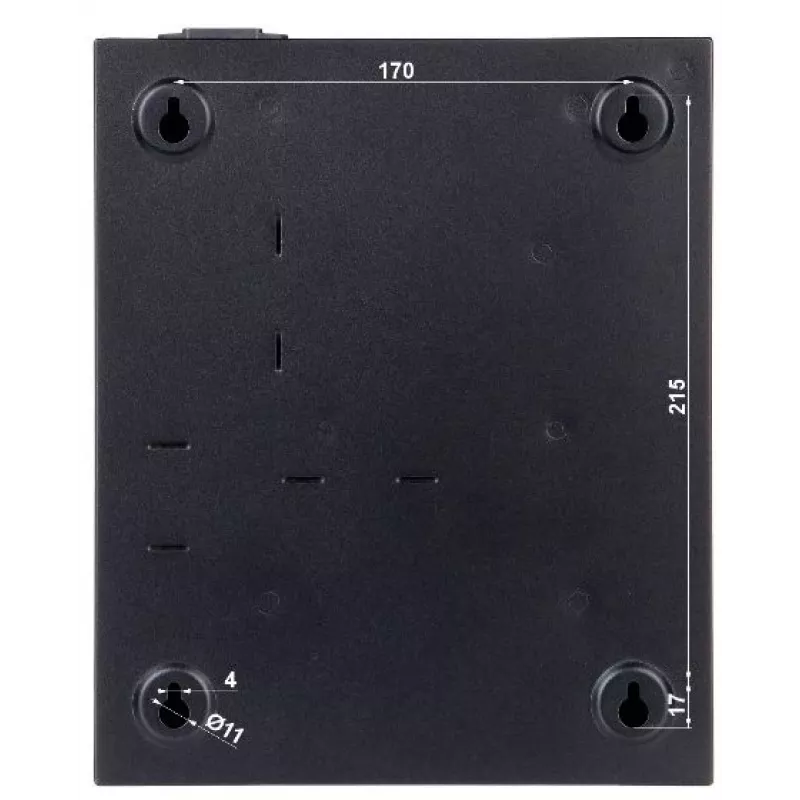 Prieigos valdiklis Hikvision DS-K2804 — juodas, 237×285×69 mm