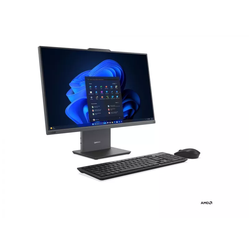 „Viskas viename“ kompiuteris „Lenovo ThinkCentre neo 55a 24 Gen 6 Touch“ su 23,8 col. „Full HD“, AMD „Ryzen 5 220“, 16 GB RAM, 512 GB SSD, „AMD Radeon 740M“, „Windows 11 Pro“, angliška klaviatūra, „Luna Pilka“, 3 m. garantija