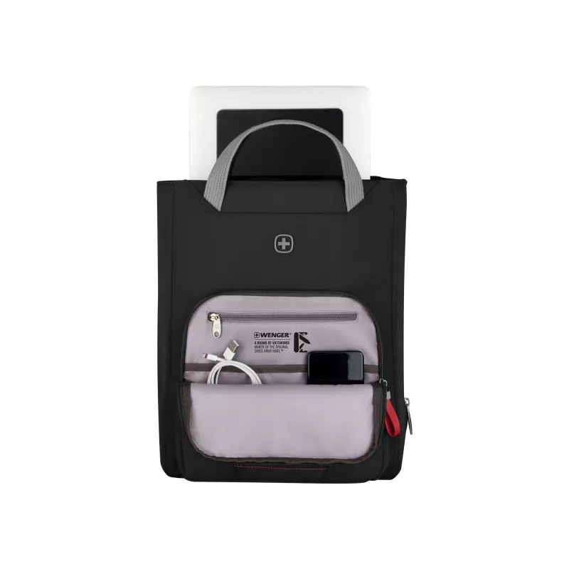 Moteriškas dėklas Wenger SwissGear Motion Vertical Tote 39,6 cm 15,6 col. juodas