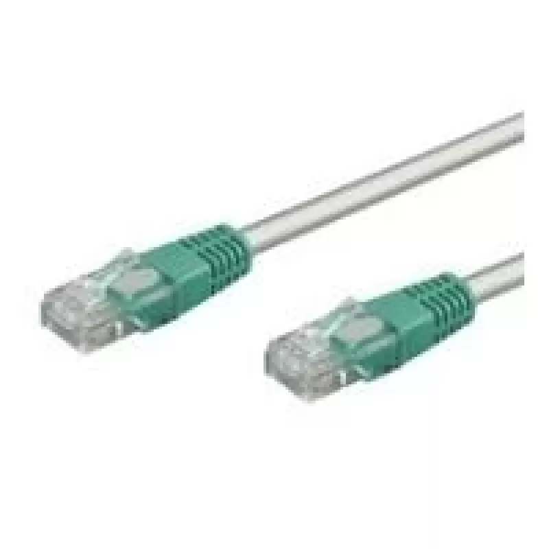 wentronic - perėjimo kabelis - RJ-45 (V) į RJ-45 (V) - 5,0 m - UTP - CAT 6 - pilka (68478)