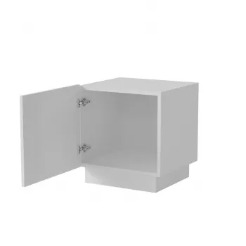 Naktinis staliukas Cama 2 vnt. LIVERTI 45x42x47 cm baltas MDF/drožlių plokštė